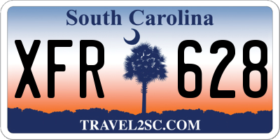 SC license plate XFR628