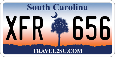 SC license plate XFR656