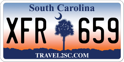 SC license plate XFR659