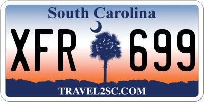 SC license plate XFR699
