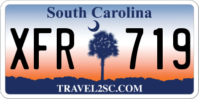 SC license plate XFR719