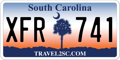 SC license plate XFR741