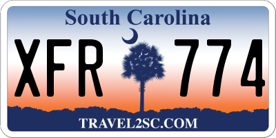 SC license plate XFR774