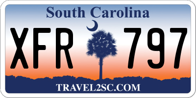 SC license plate XFR797
