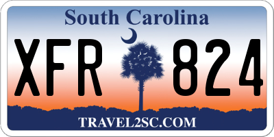 SC license plate XFR824