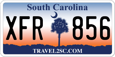 SC license plate XFR856