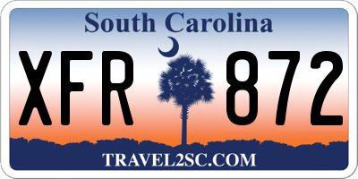 SC license plate XFR872