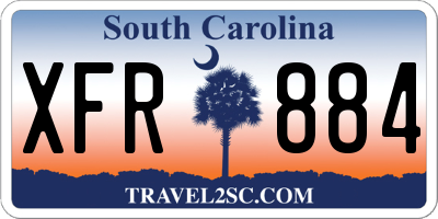 SC license plate XFR884