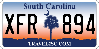 SC license plate XFR894
