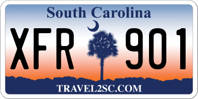 SC license plate XFR901