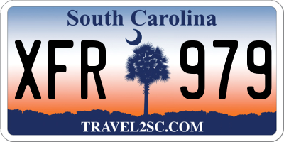 SC license plate XFR979