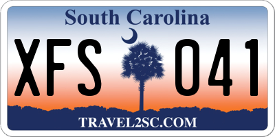 SC license plate XFS041