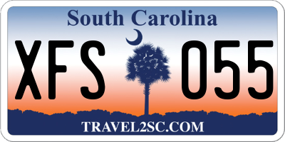 SC license plate XFS055