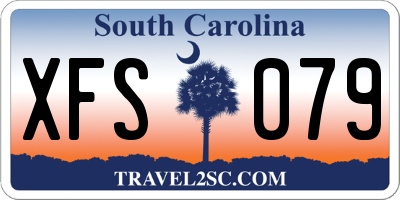 SC license plate XFS079