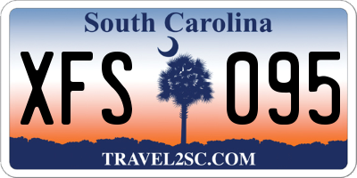 SC license plate XFS095