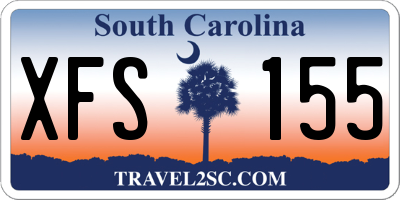 SC license plate XFS155