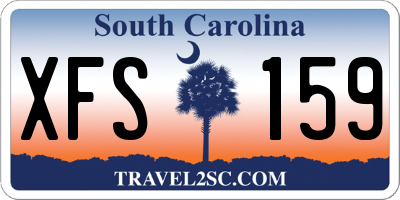 SC license plate XFS159