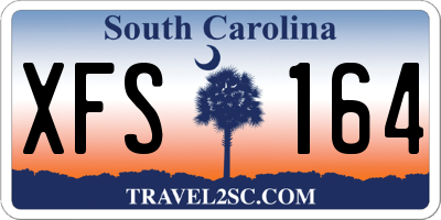SC license plate XFS164