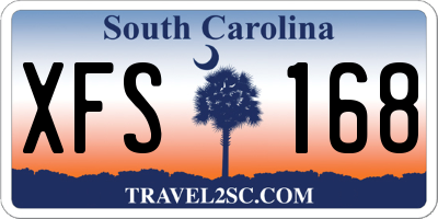 SC license plate XFS168