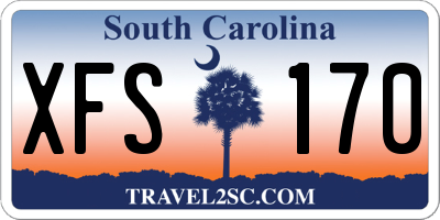 SC license plate XFS170