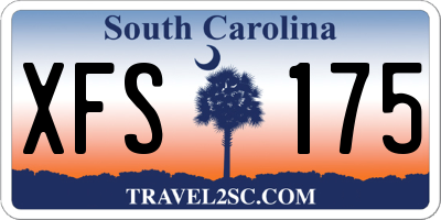 SC license plate XFS175