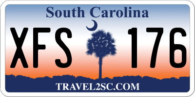 SC license plate XFS176