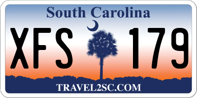 SC license plate XFS179