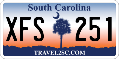 SC license plate XFS251