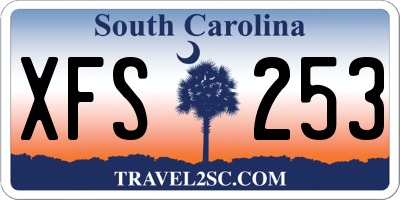 SC license plate XFS253