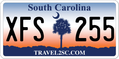 SC license plate XFS255