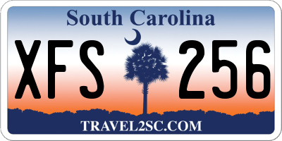 SC license plate XFS256