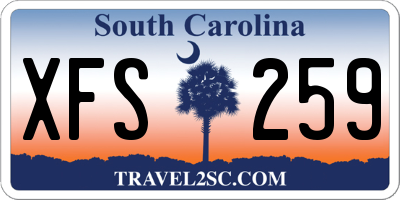 SC license plate XFS259