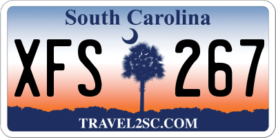 SC license plate XFS267
