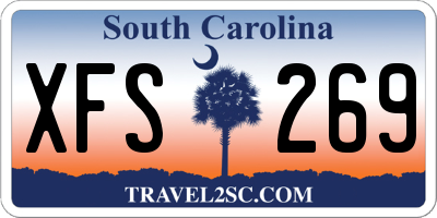SC license plate XFS269