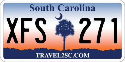 SC license plate XFS271