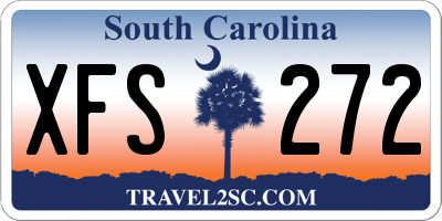 SC license plate XFS272