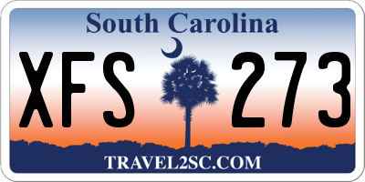SC license plate XFS273
