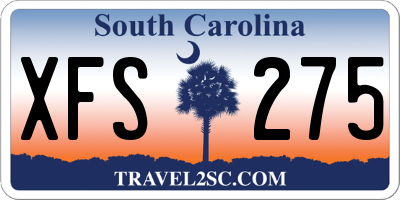 SC license plate XFS275