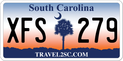 SC license plate XFS279
