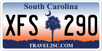 SC license plate XFS290