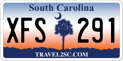 SC license plate XFS291