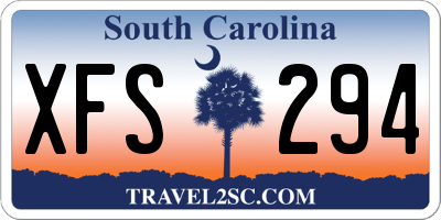 SC license plate XFS294
