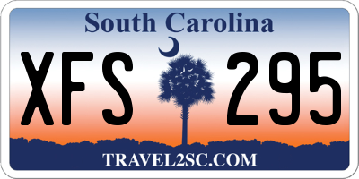 SC license plate XFS295