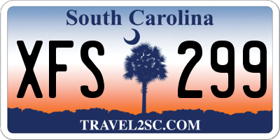 SC license plate XFS299