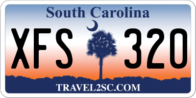 SC license plate XFS320