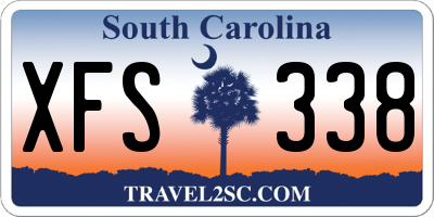 SC license plate XFS338