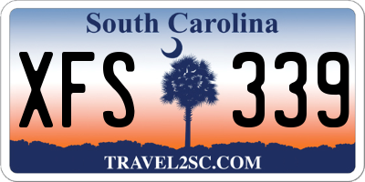 SC license plate XFS339