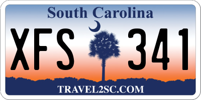 SC license plate XFS341