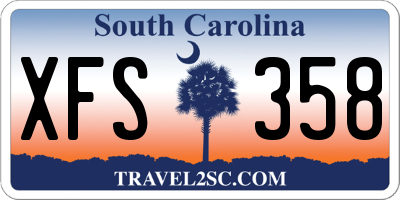 SC license plate XFS358
