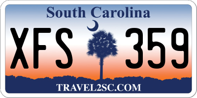 SC license plate XFS359
